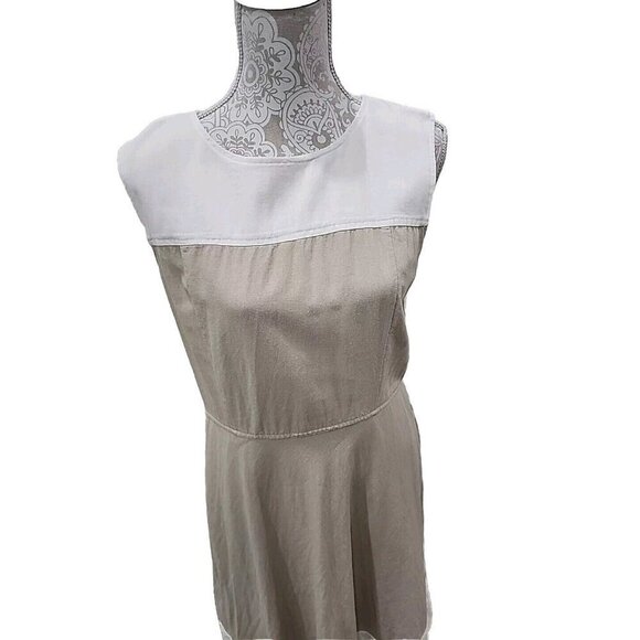 Pendleton Dress Knee Length Sleevesless Linen Blend Colorblock Women's 10 - Picture 2 of 12